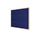 Ghent Bulletin Board, Fabric, 2 ft H x 3 ft W, Maple Modern Frame, Blue IMM23MPF93 - alternate 1